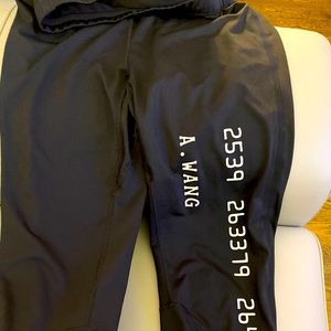 alexanderwang logo leggings